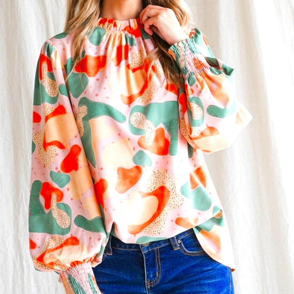 Jodifl bubble sleeve blouse